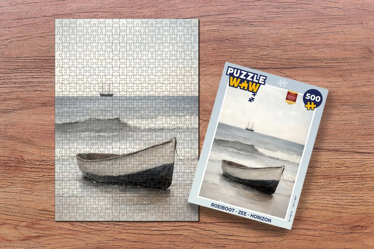 PuzzleWow Roeiboot Horizon Legpuzzel 500 Stuks