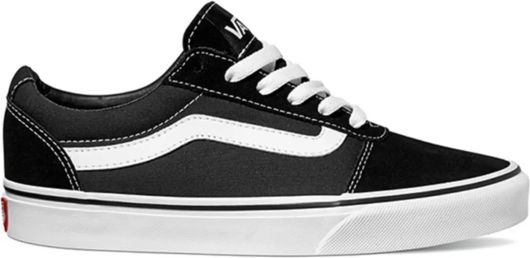 Vans Ward Low Dames Sneakers - (Suede/Canvas)Black/White