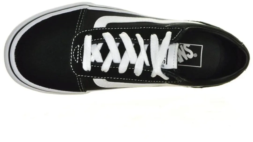 Vans Ward Low Dames Sneakers - (Suede/Canvas)Black/White