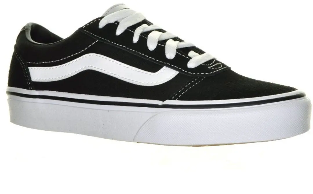 Vans Ward Low Dames Sneakers - (Suede/Canvas)Black/White