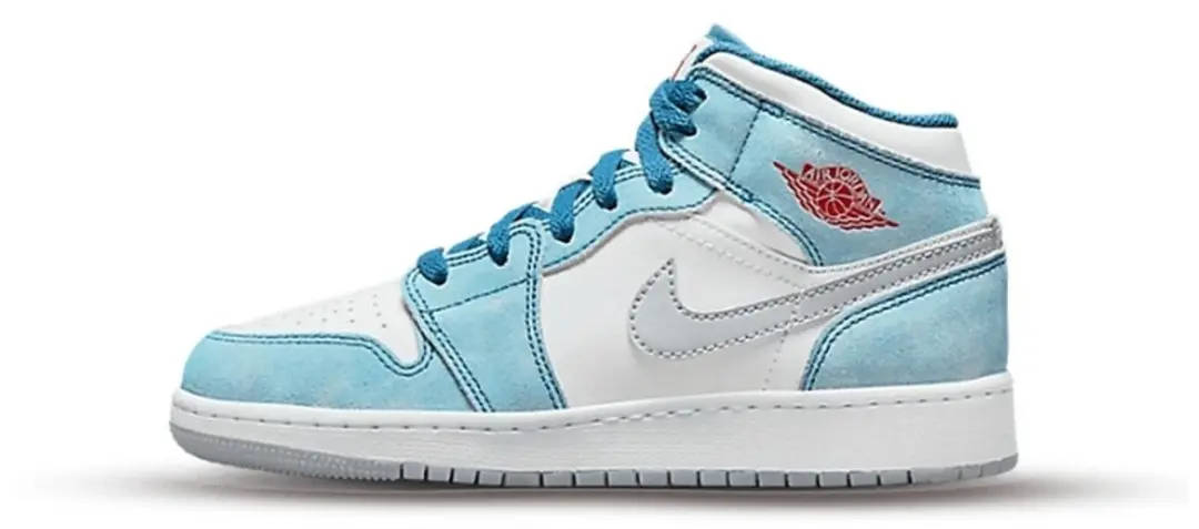 Nike Air Jordan 1 Mid 'French Blue' GS Sneakers