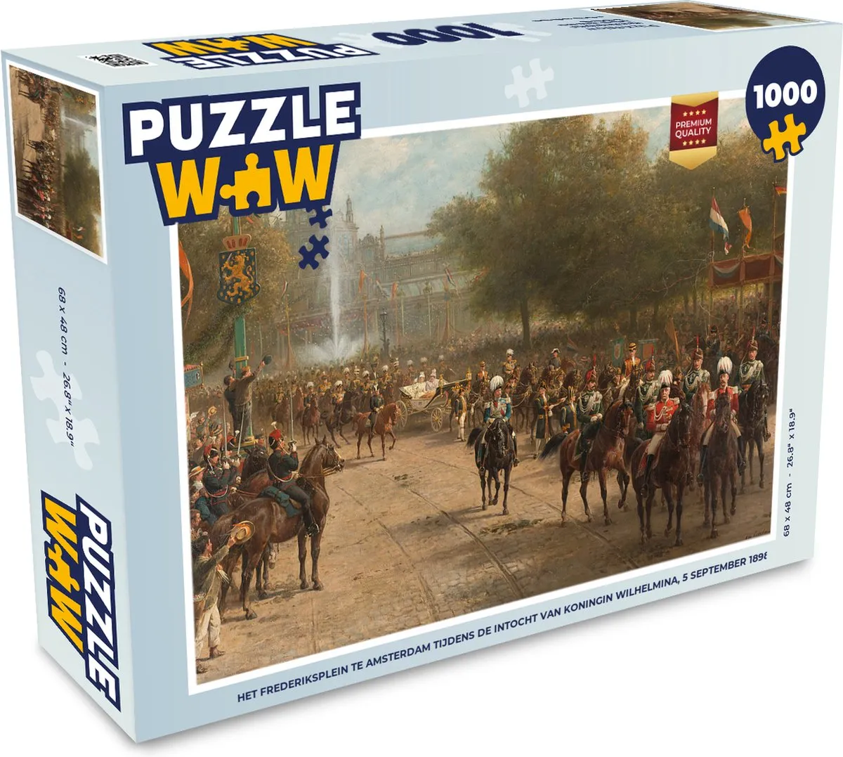 PuzzleWow Legpuzzel Het Frederiksplein 1000 Stuks - Multicolor