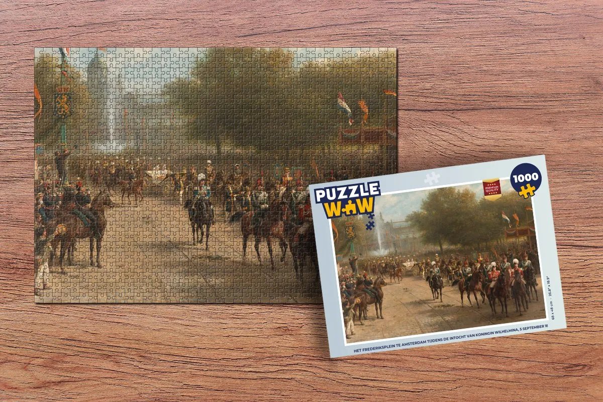 PuzzleWow Legpuzzel Het Frederiksplein 1000 Stuks - Multicolor