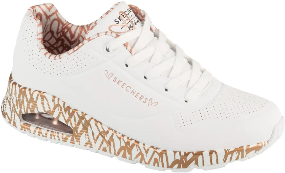 Skechers Uno-Loving Love, Vrouwen, Wit, Sneakers, maat: 36,5