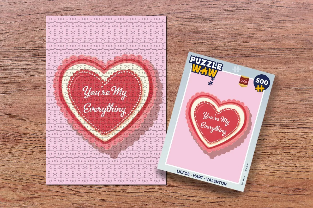 PuzzleWow Liefde Hart Legpuzzel 500 Stuks - You're my everything