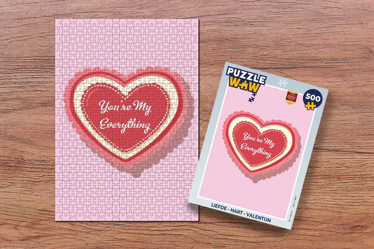 PuzzleWow Liefde Hart Legpuzzel 500 Stuks - You're my everything