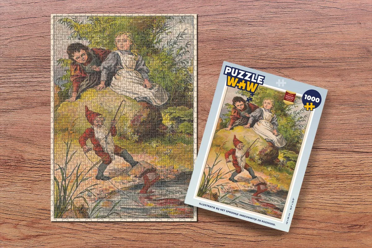 PuzzleWow Legpuzzel Kabouter Multicolor - 1000 Stuks
