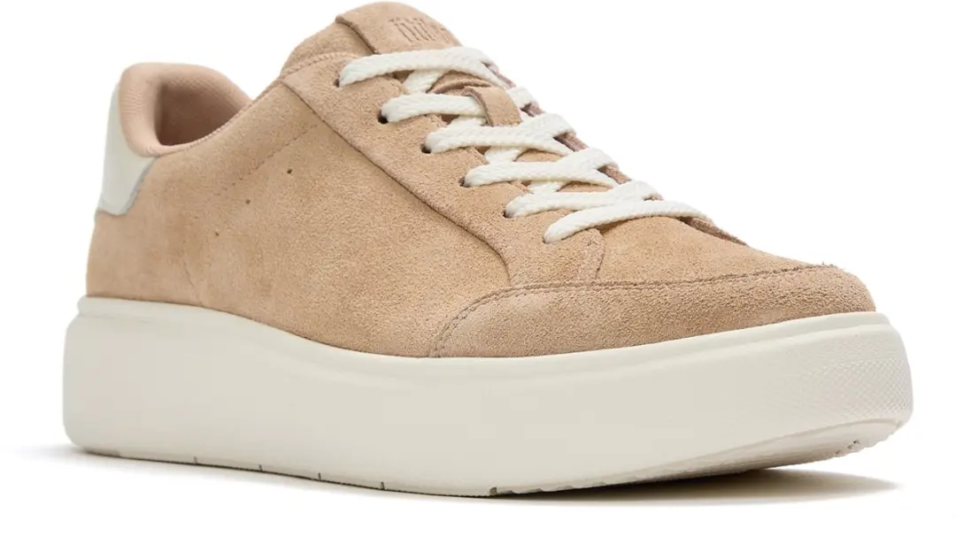 FitFlop RTG Suede Snake Lace Up Sneakers HAZELNOOT