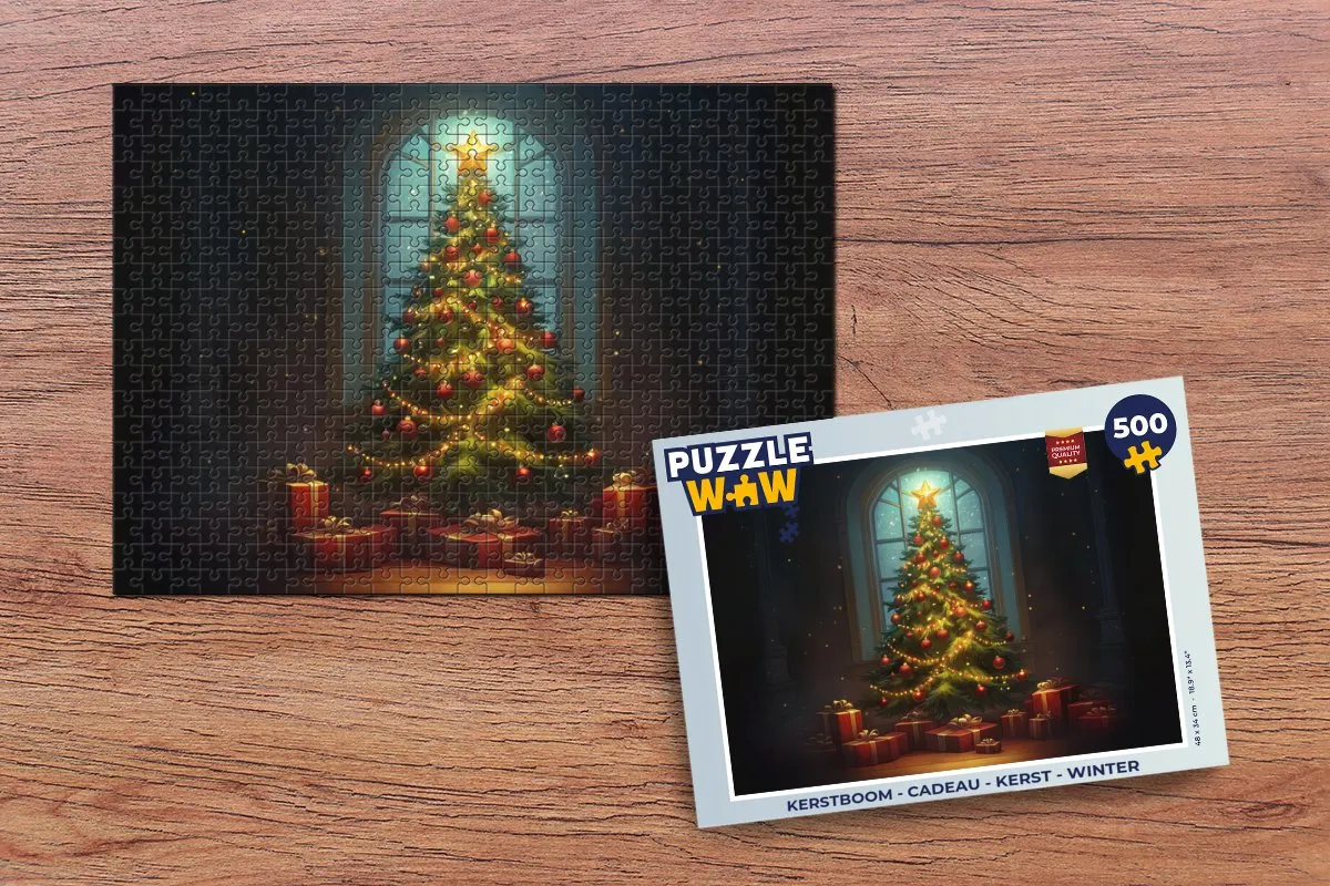 PuzzleWow Kerstboom Legpuzzel 500 Stuks