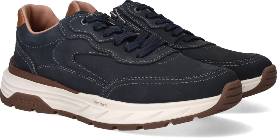 Rieker Laag Veterschoenen - Blauw - Maat 41