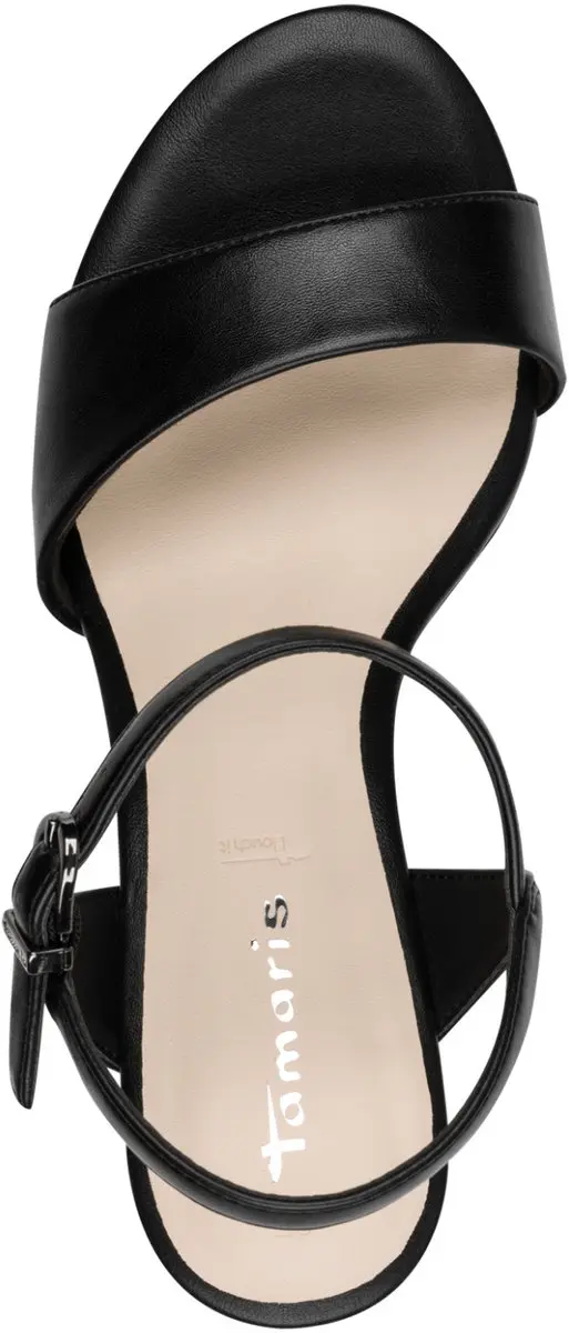 Tamaris Essentials Dames Sandalen 37 - Zwart Mat