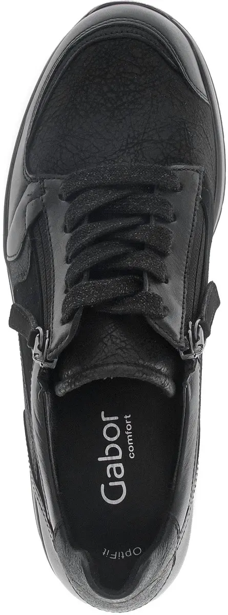 Gabor Dames Sneakers 76.307 67 - 42 - Zwart