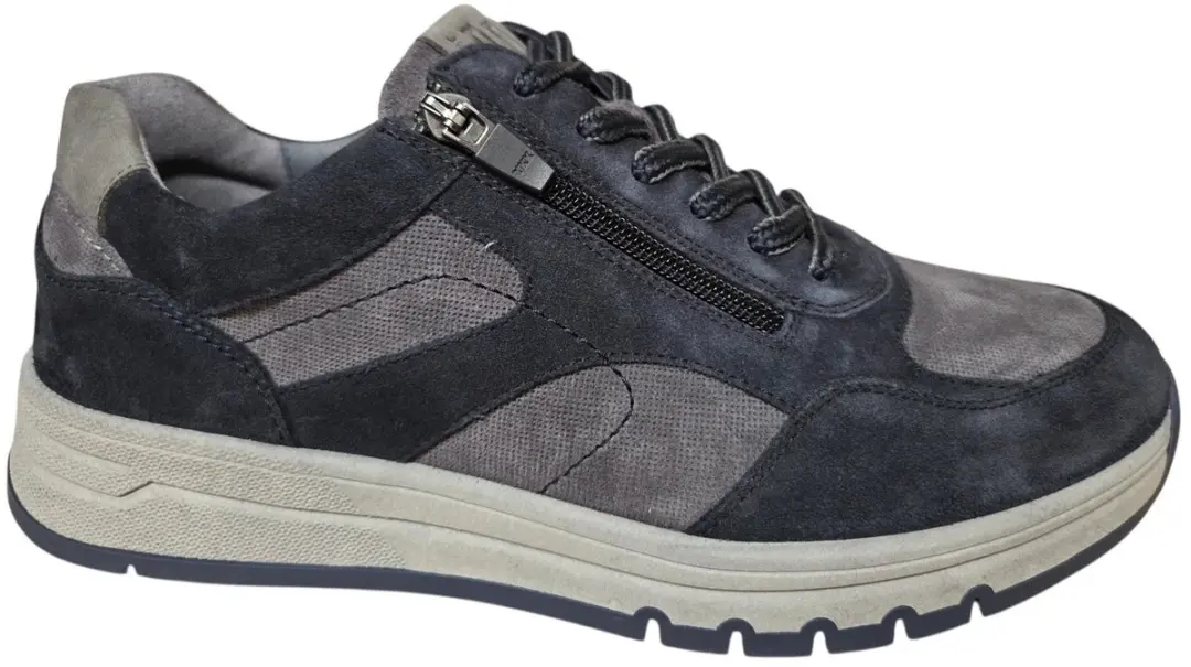 Waldlaufer 952004 302 806 H Sneakers Blauw Nubuck Heren Breedtemaat H