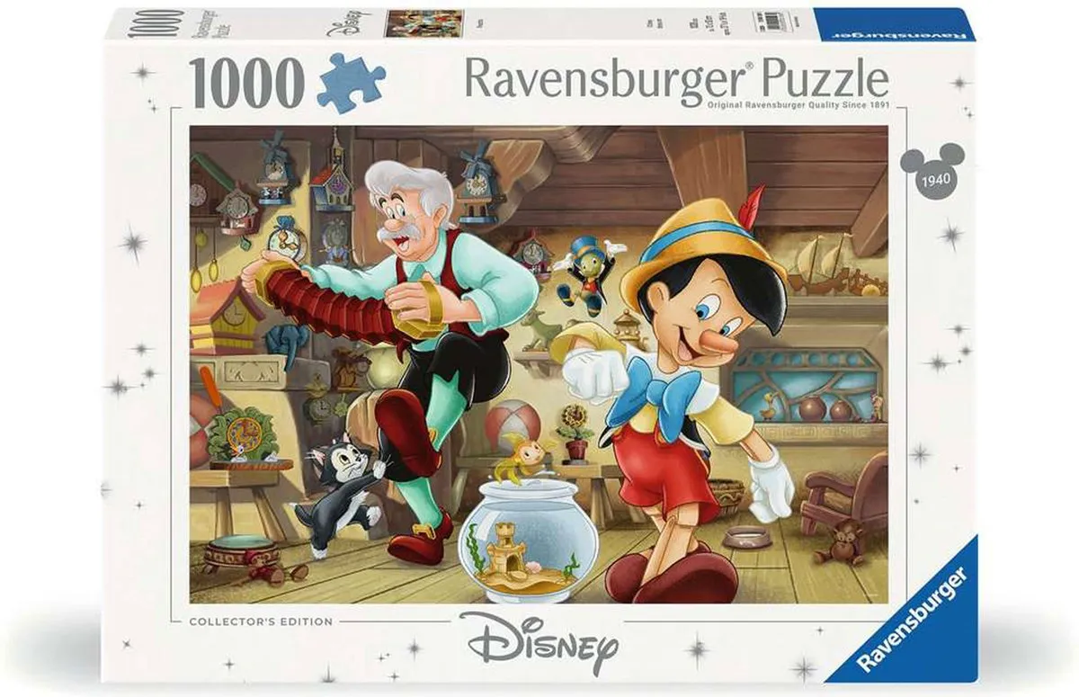 Ravensburger Disney Pinokkio Legpuzzel 1000 Stuks - Multicolor