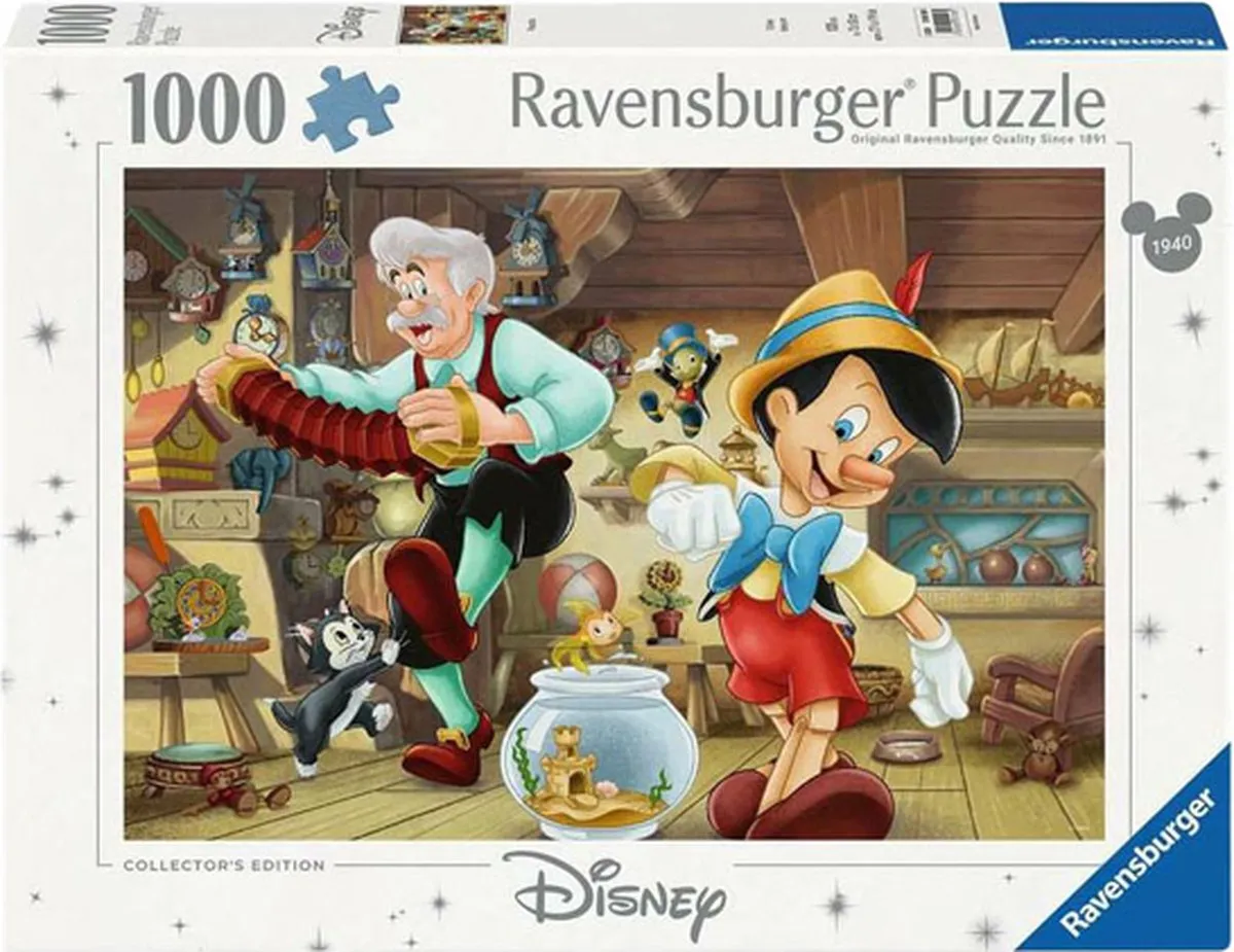 Ravensburger Disney Pinokkio Legpuzzel 1000 Stuks - Multicolor