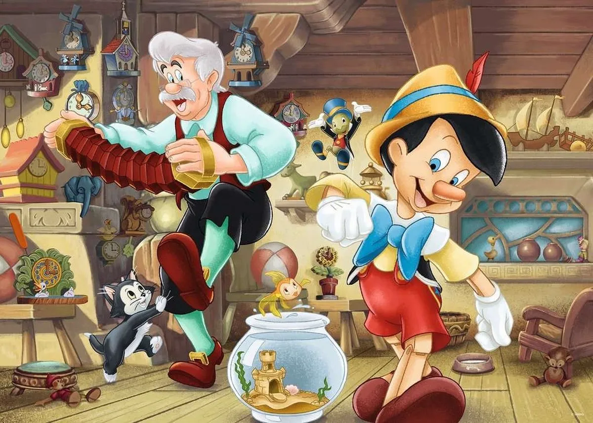 Ravensburger Disney Pinokkio Legpuzzel 1000 Stuks - Multicolor
