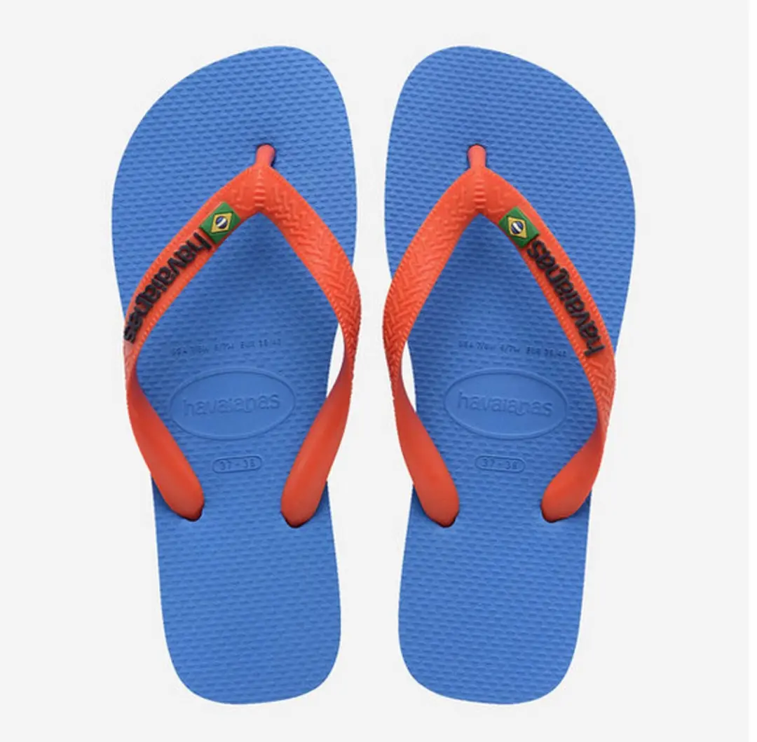 HAVAIANAS BRASIL LOGO Blue orange-35-36