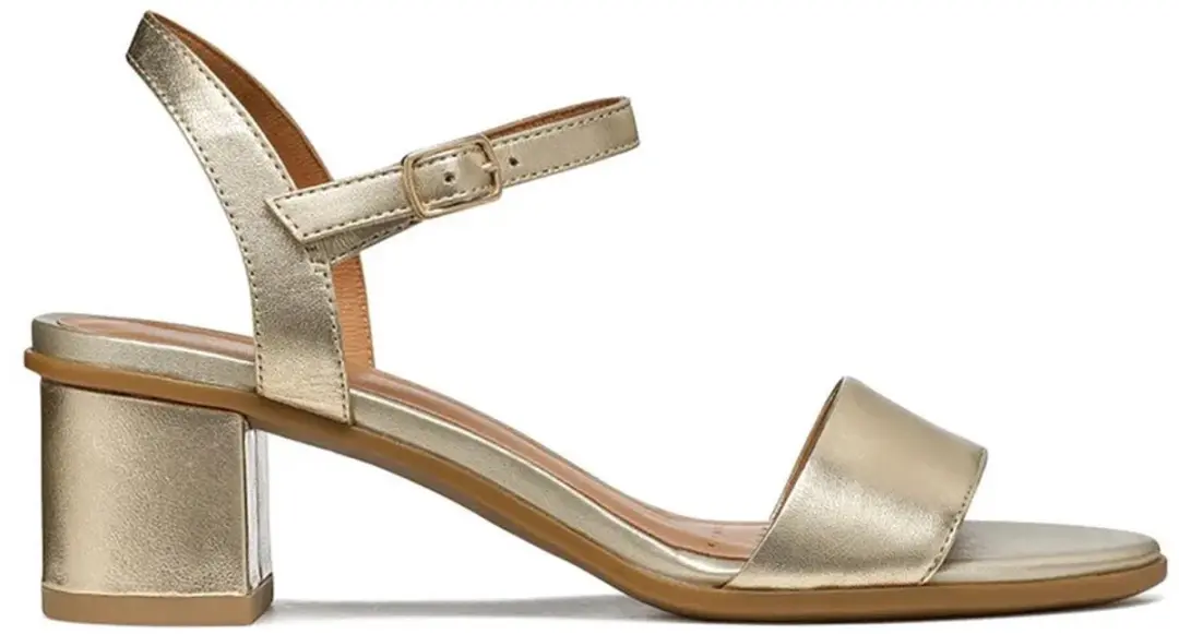 Geox Aurely 50 Dames Sandalen - Maat 39 - Licht goud