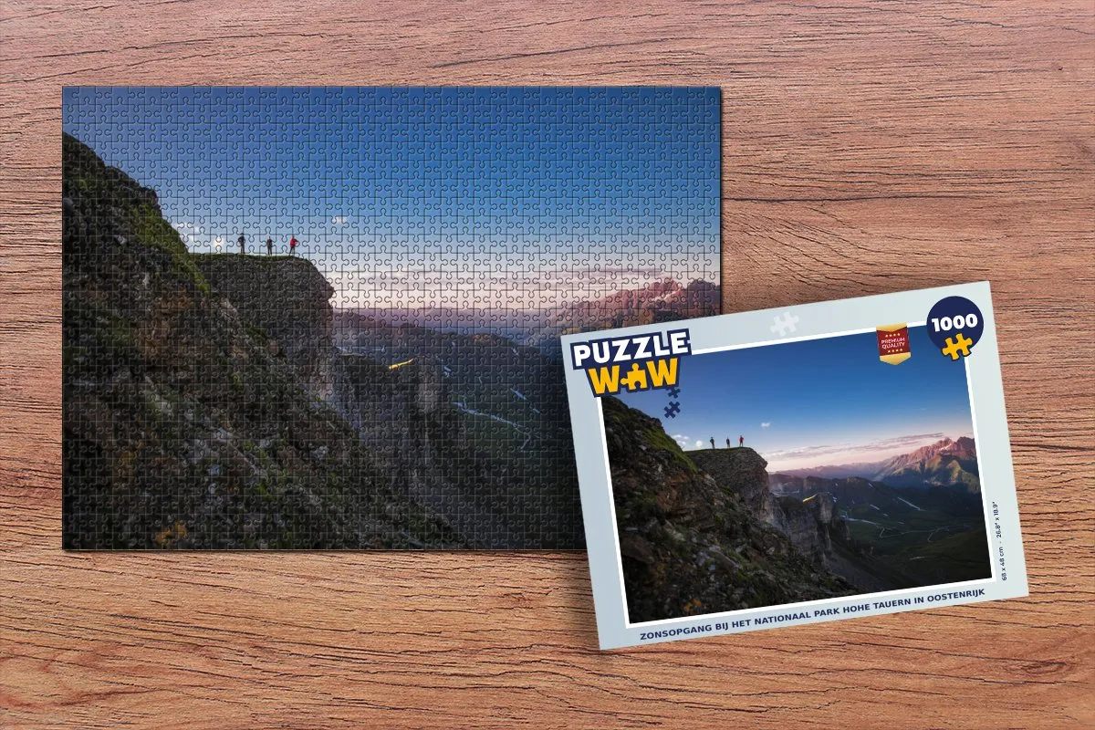 PuzzleWow Legpuzzel Zonsopgang Hohe Tauern 1000 Stuks - Multicolor