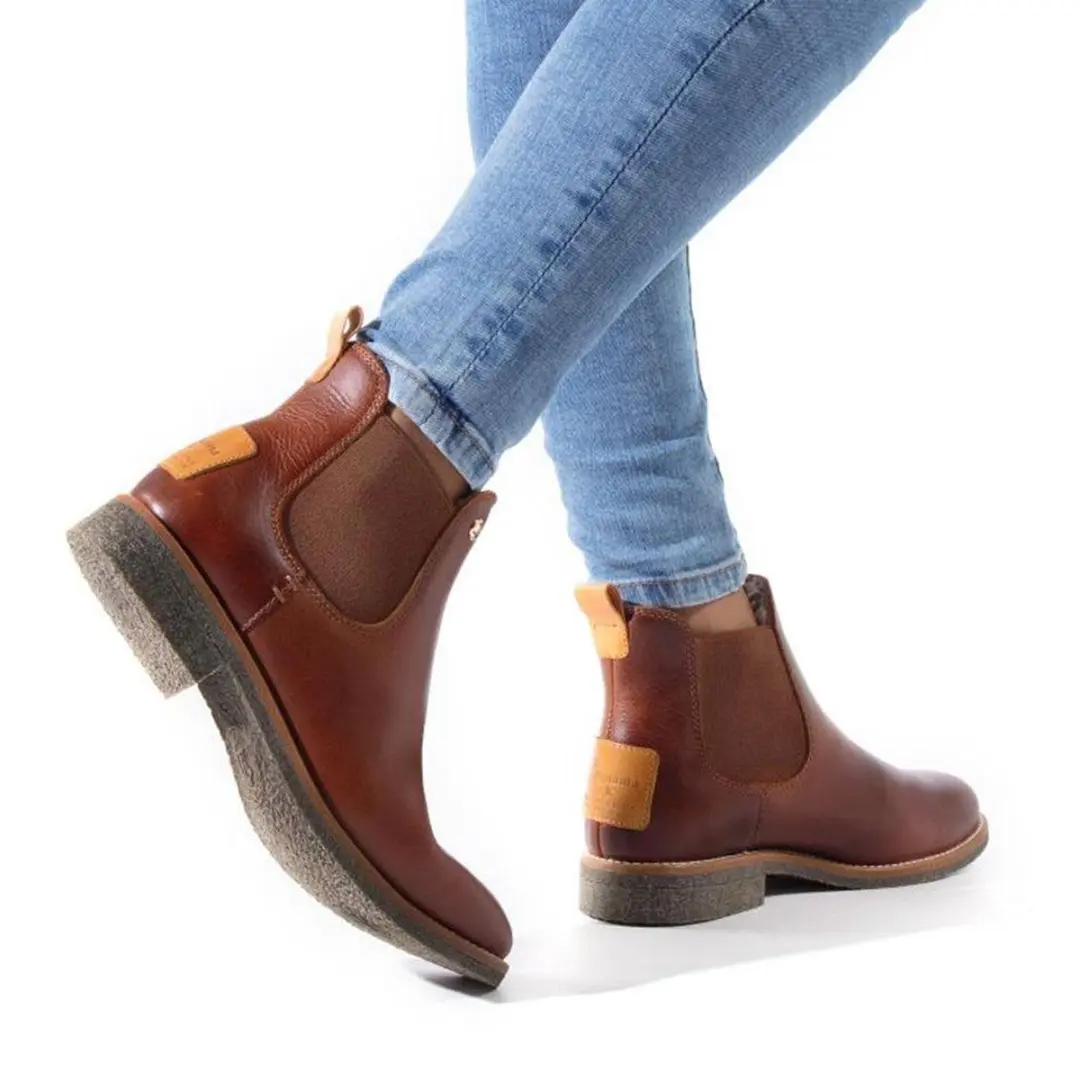 Panama Jack Giordana B2 Igloo Chelsea Boots - Cognac - Maat 36