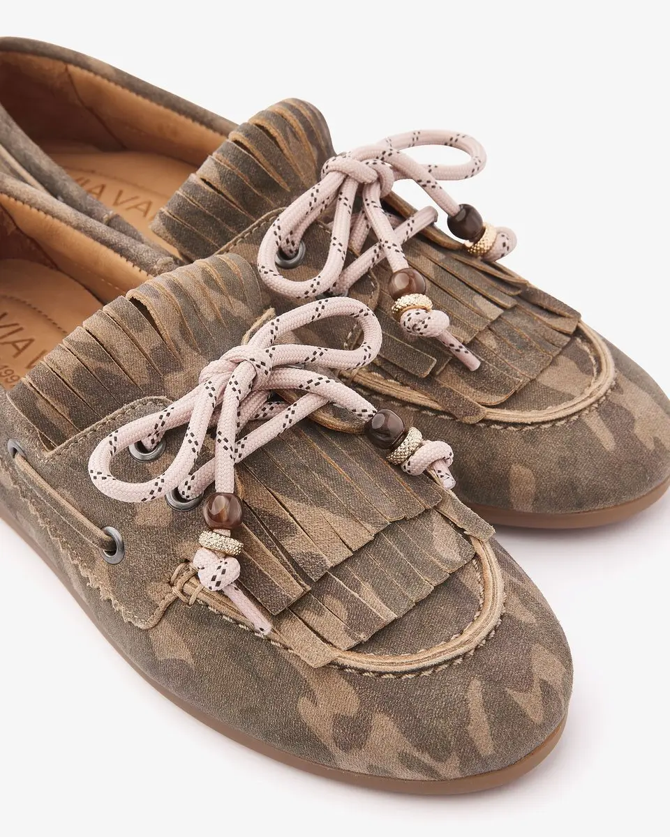 VIA VAI June Loua Loafers Dames - Suède - Groen - 40 - afbeelding 5 van 6