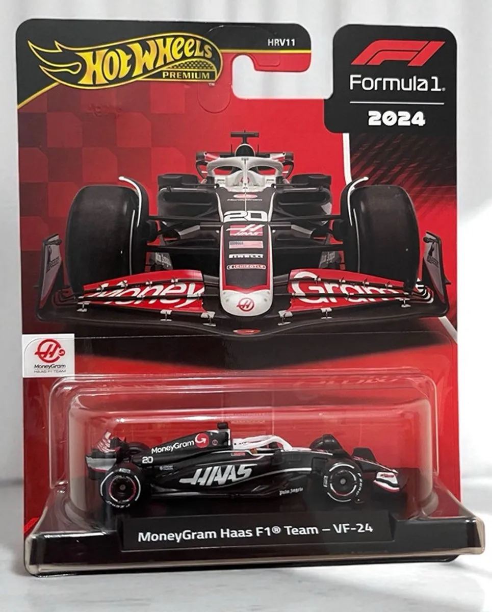 Hot Wheels Kevin Magnussen Haas F1 Team 2024 VF24 Real Riders 1:64 HRV11