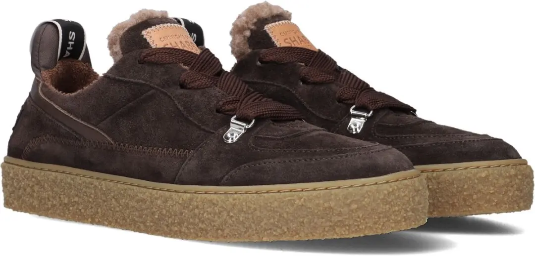 Shabbies Chewy Unna Sneakers - Bruin - Maat 41