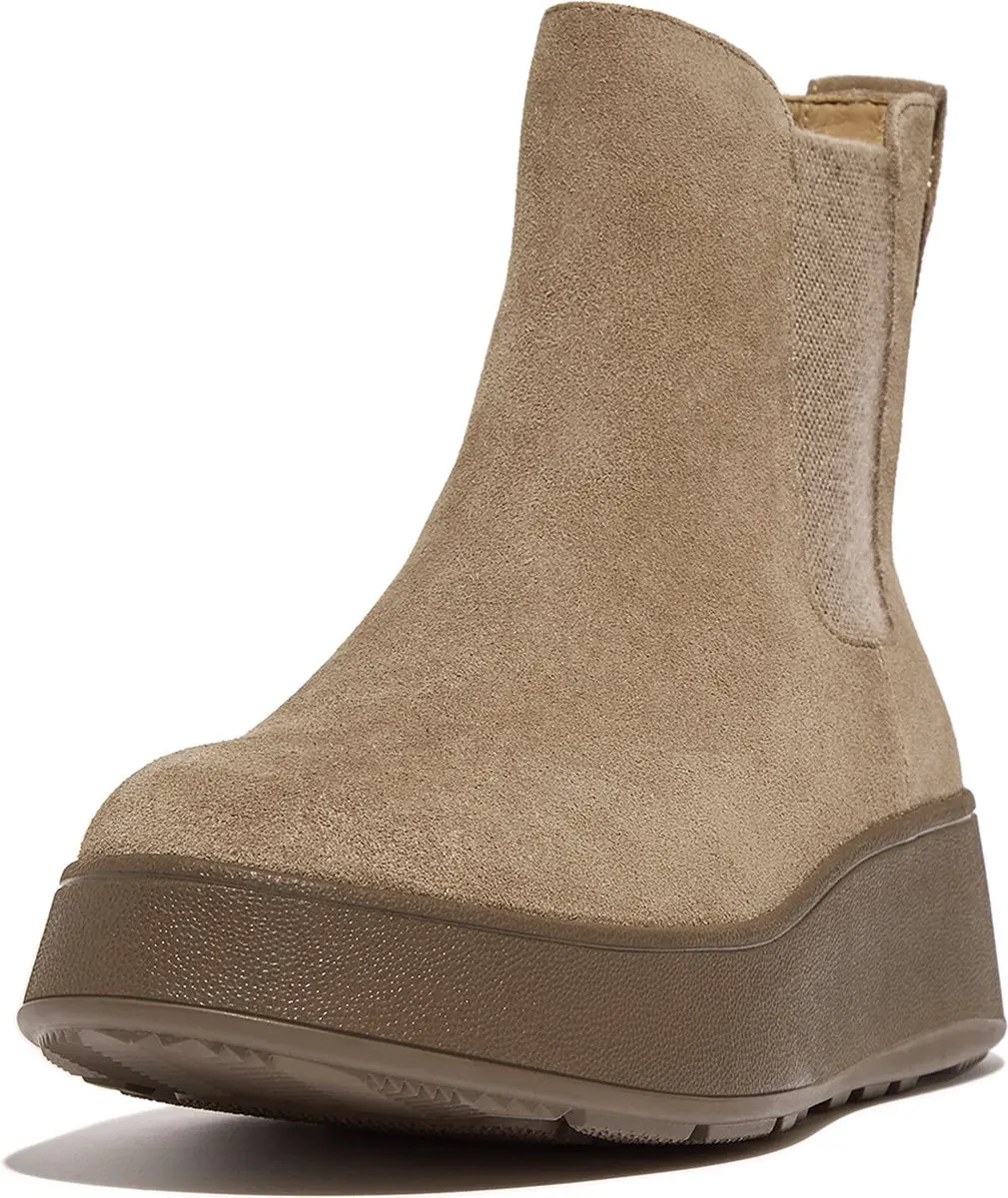 FitFlop F-Mode Suede Elastische Chelsea Laarzen GRIJS