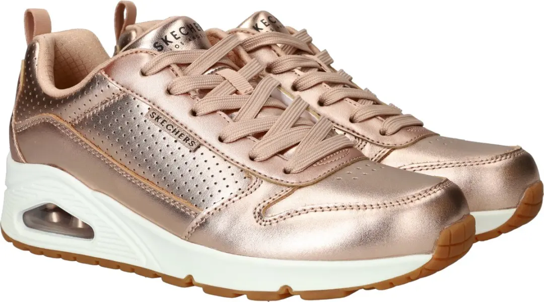 Skechers Uno Metallixs Dames Sneakers - Goud