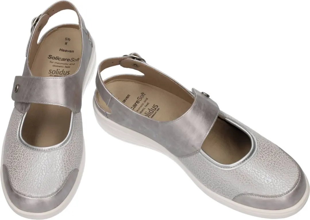 Solidus Heaven Dames Sandalen - Zilver - Maat 38.5