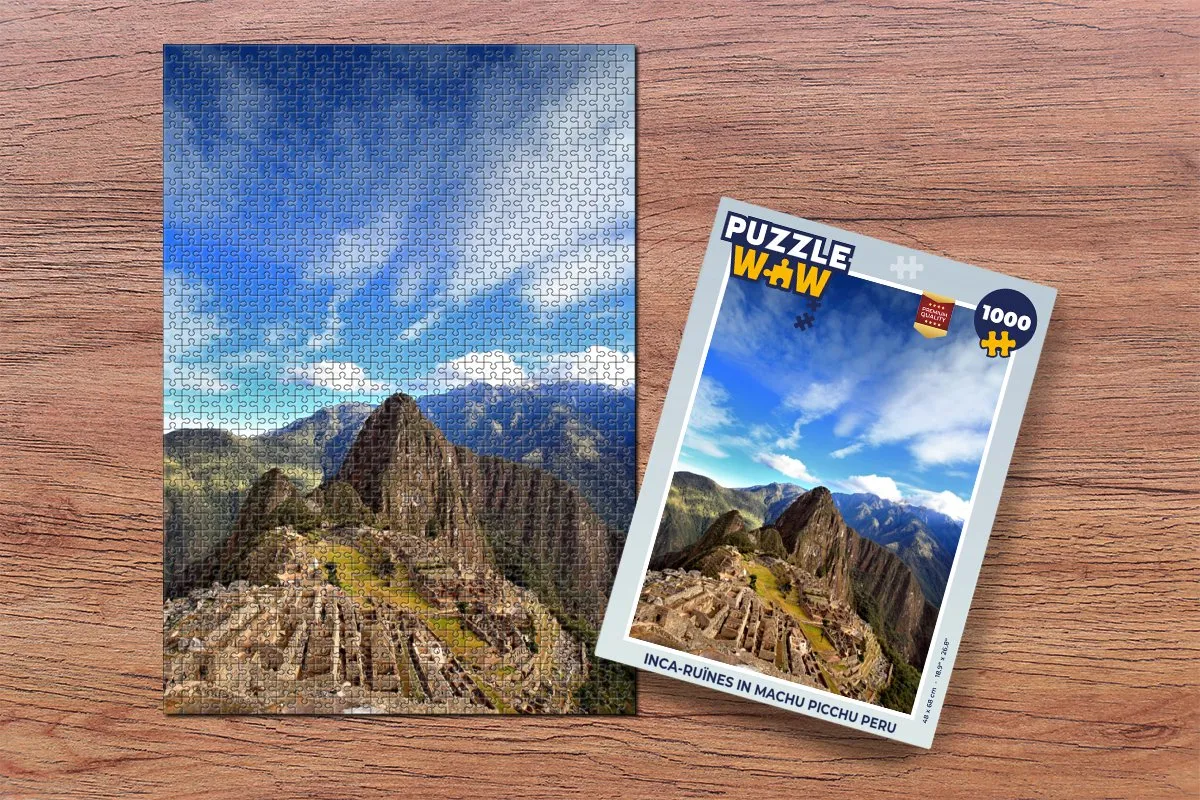 PuzzleWow Inca-ruïnes Machu Picchu Legpuzzel 1000 Stuks - Multicolor