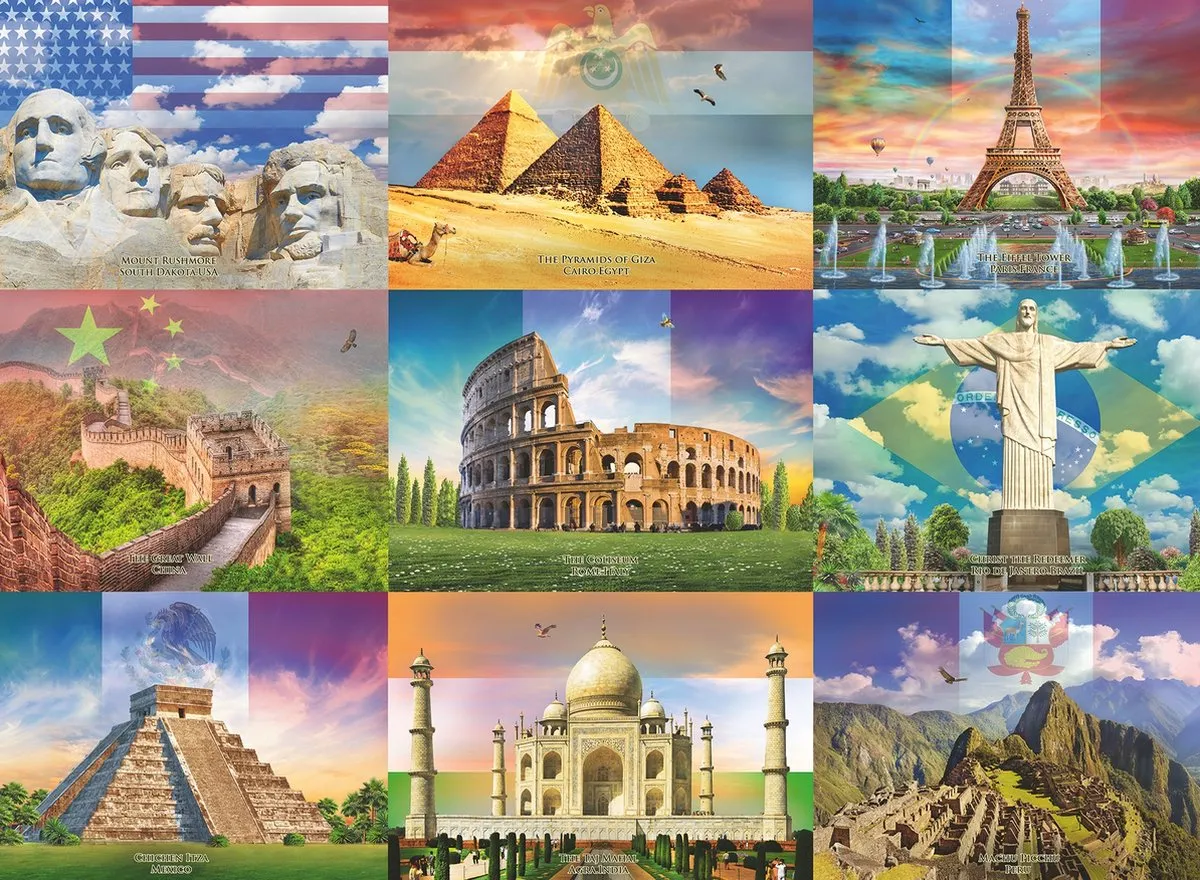Ravensburger Monuments of the World Puzzel 200 Stuks - Multicolor