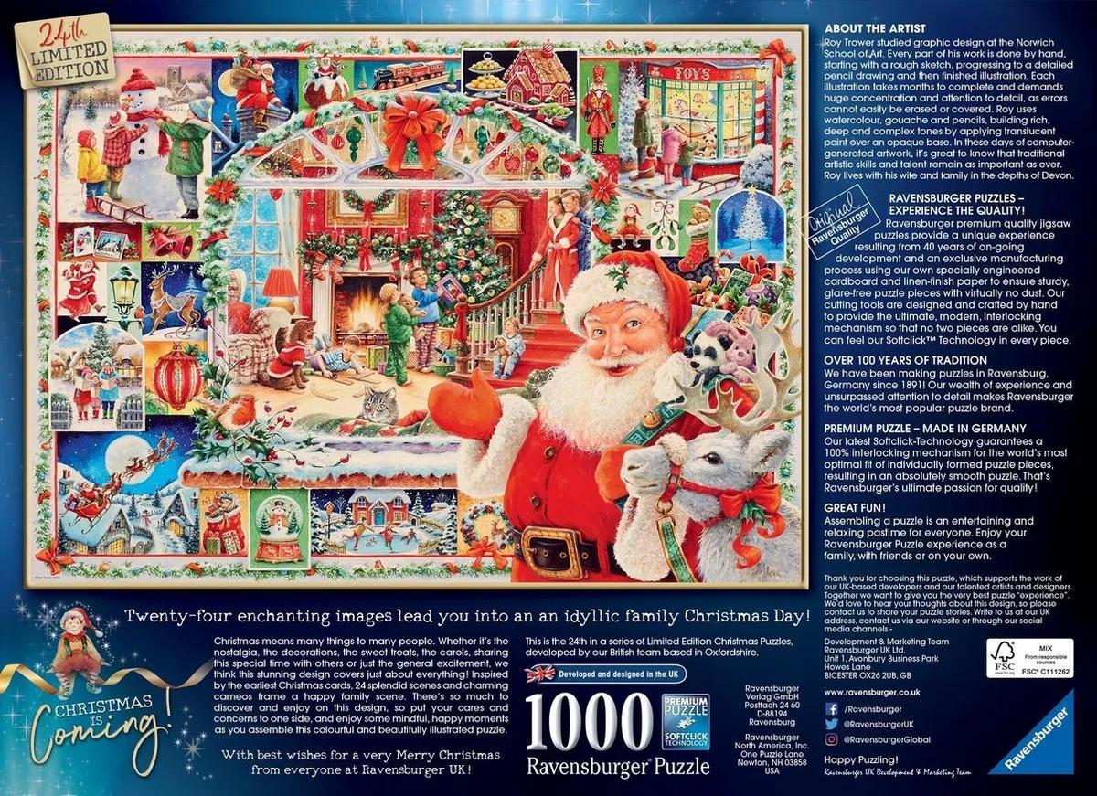 Ravensburger Christmas is Coming! Legpuzzel 1000 Stuks - Multicolor