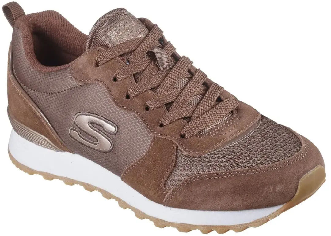 Skechers Og 85 Goldn Gurl Dames Sneakers - Donkerbruin 36