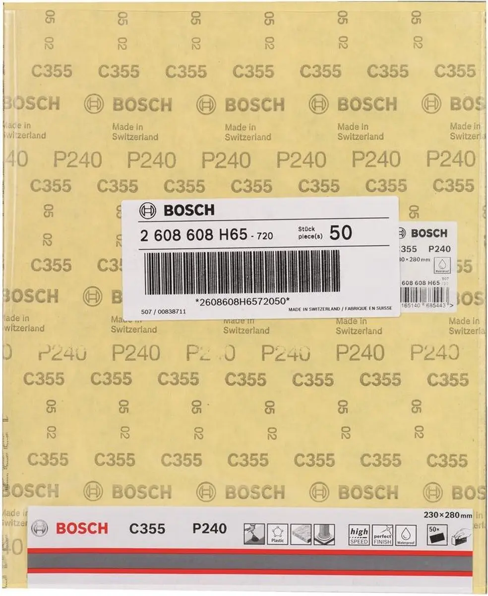 Bosch C355 Schuurblad Papier Watervast 230x280mm