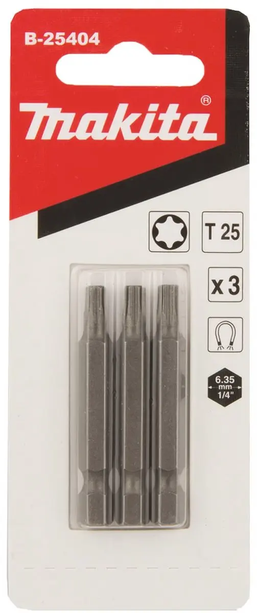 Makita Schroefbit T25x50 Torx 3 Stuks - afbeelding 2 van 5