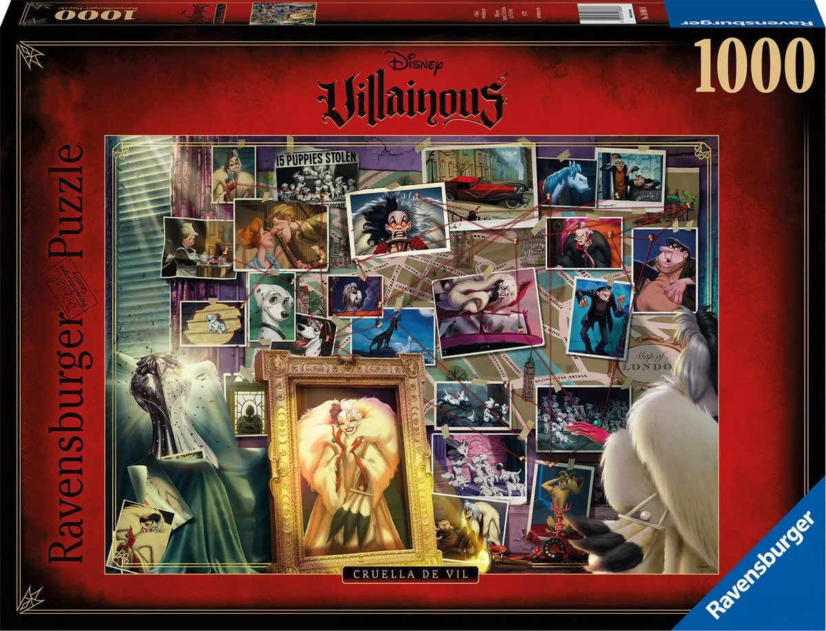 Ravensburger Villainous Cruella de Vil Legpuzzel 1000 Stuks