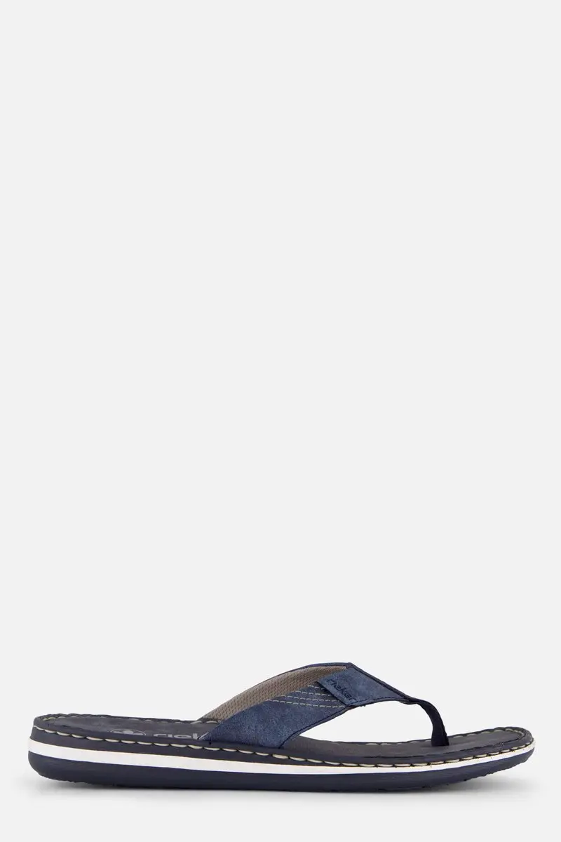 Rieker Morelia Slippers blauw Imitatieleer