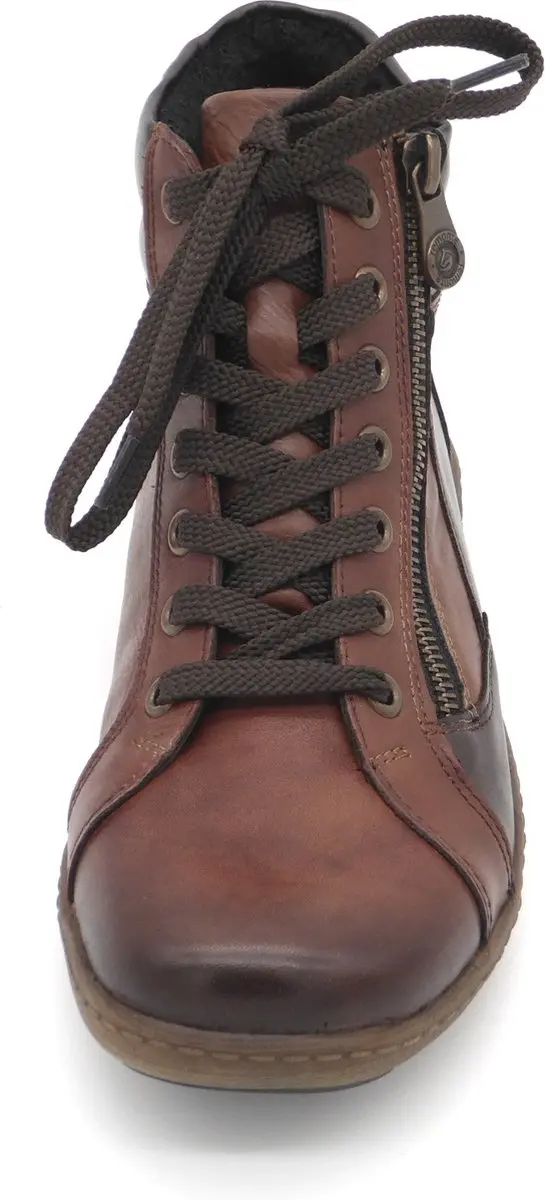 Remonte Dames Veterboot - R1458-22 Bruin/Combi - Maat 41