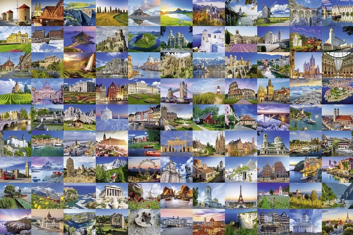 Ravensburger Puzzel 3000 Stuks 170807 - Mooie plekken in Europa