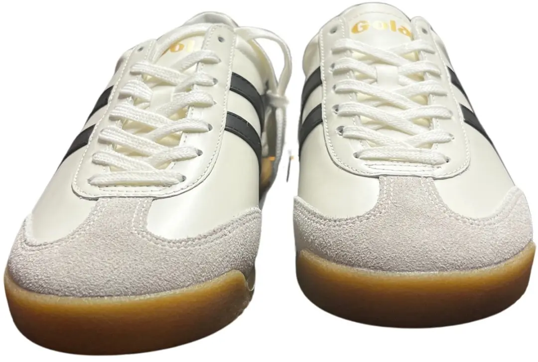Gola Torpedo CLB622 Leren Sportschoenen - 39 - Gebroken wit/zwart/goud