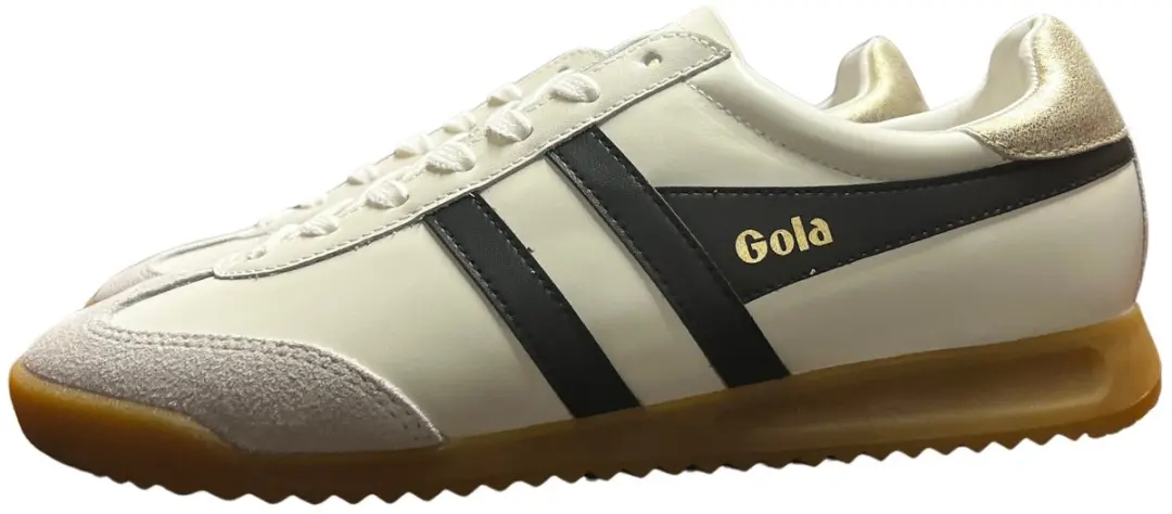 Gola Torpedo CLB622 Leren Sportschoenen - 39 - Gebroken wit/zwart/goud