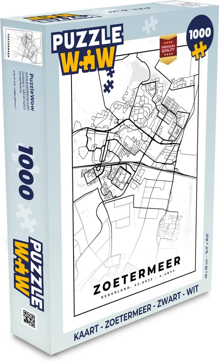PuzzleWow Legpuzzel 1000 Stukjes - Multicolor