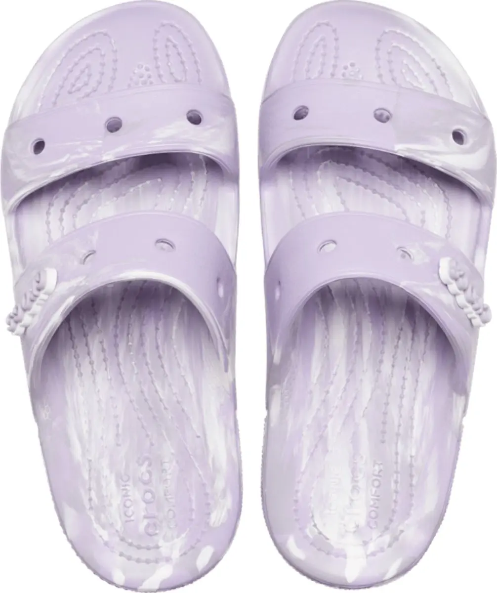 Crocs Classic Marbled Sandal Lavender