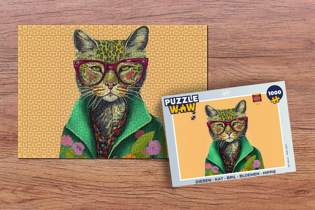 PuzzleWow Legpuzzel 1000 Stuks - Multicolor