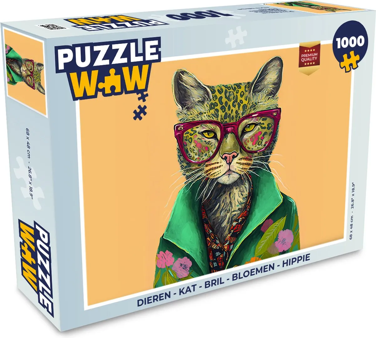 PuzzleWow Legpuzzel 1000 Stuks - Multicolor