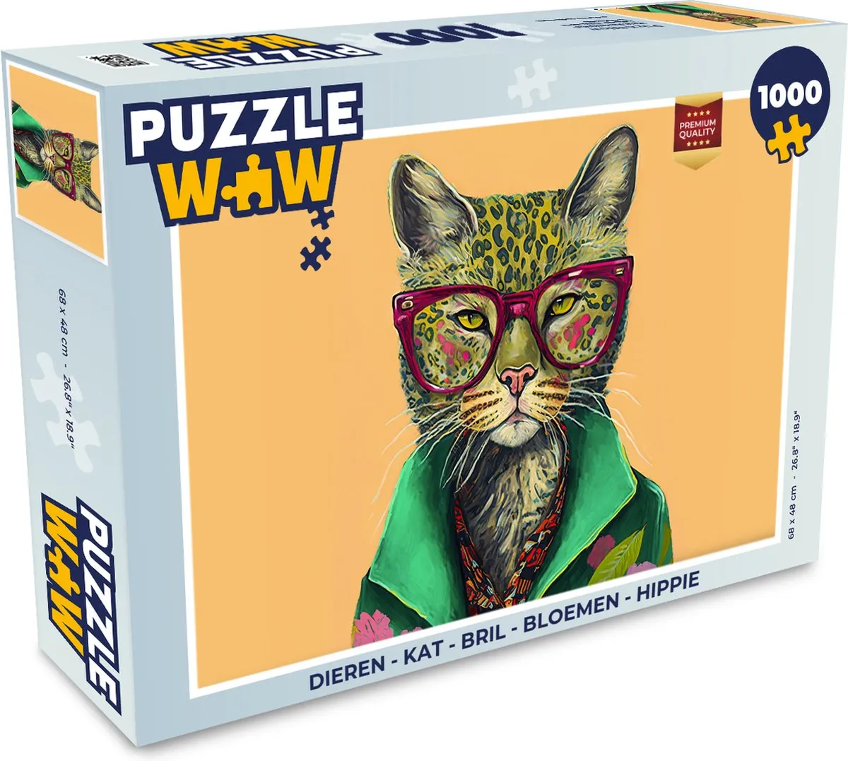 PuzzleWow Legpuzzel 1000 Stuks - Multicolor