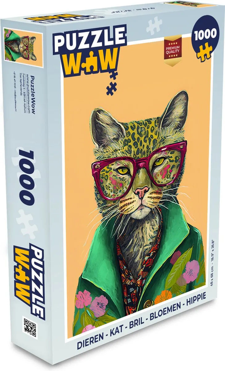 PuzzleWow Legpuzzel 1000 Stuks - Multicolor