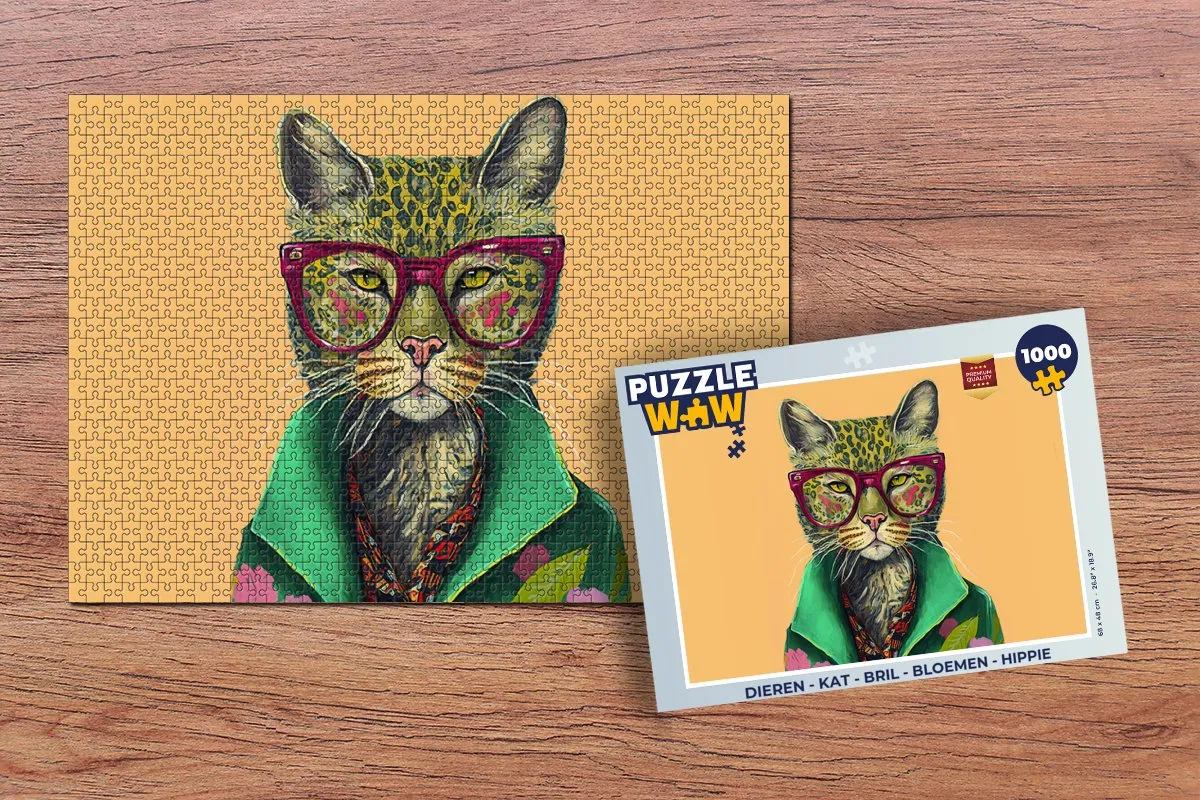 PuzzleWow Legpuzzel 1000 Stuks - Multicolor