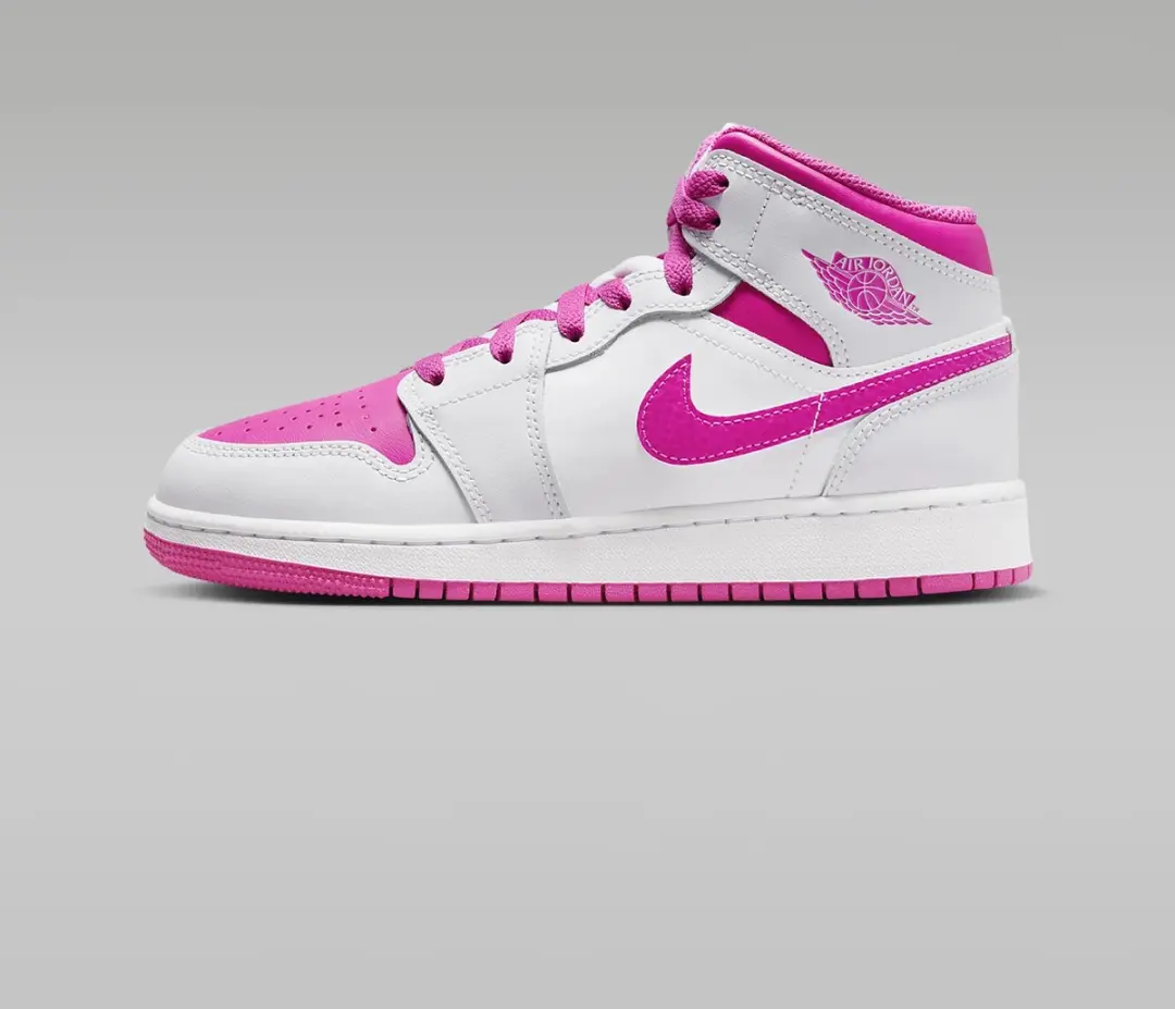 "Nike Nike Air Jordan 1 Mid GS ""Fire Pink""